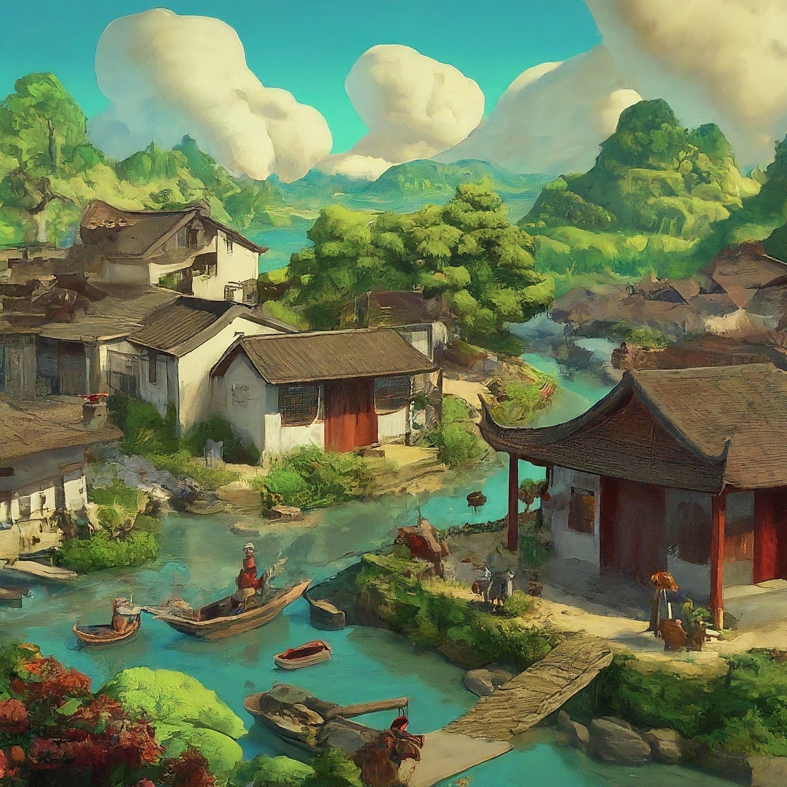 农村的图景，文明的缩影